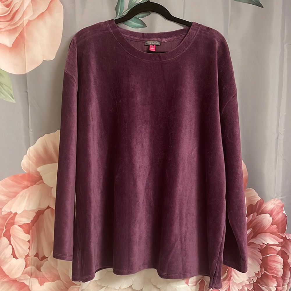 Vince Camuto purple sweatshirt size 2X